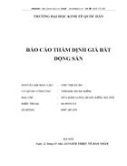 Báo cáo thẩm định giá bất động sản lt Báo cáo bất động sản gt