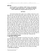 Xuất khẩu lao động việt nam giải pháp tạo việc làm cho người lao động trong tiến trình hội nhập kinh tế quốc tế