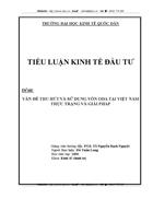 Vấn đề thu hút và sử dụng vốn ODA tại Việt Nam thực trạng và giải pháp