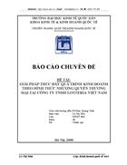 Giải pháp thúc đẩy quá trình kinh doanh theo hình thức nhượng quyền thương mại tại công ty tnhh lotteria việt nam