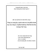 Nâng cao năng lực cạnh tranh của sản phẩm bánh kẹo của công ty cổ phần bánh kẹo Hải Hà trên thị trường Việt Nam