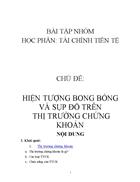 Hiện tượng bong bóng và sụp đổ trên thị trường chứng khoán