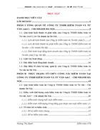 Báo cáo tại Chi nhánh Công ty Kiểm toán và Tư vấn