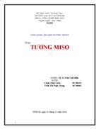 Công nghệ lên men truyền thống nước tương MISO