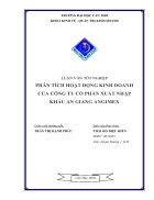 Phân tích hoạt động kinh doanh của công ty cổ phần xuất nhập khẩu an giang angimex