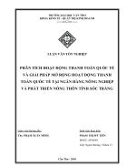 Phân tích hoạt động thanh toán quốc tế và giải pháp mở rộng hoạt động thanh toán quốc tế tại ngân hàng nông nghiệp và phát triển sóc trăng