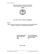 Thực trạng và một số giải pháp xóa đói giảm nghèo ở huyện Vĩnh Bảo thành phố Hải Phòng