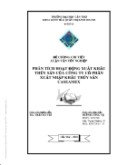 Phân tích hoạt động xuất khẩu thủy sản của công ty cổ phần xuất nhập khẩu thủy sản caseamex