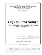 Thiết kế Thi công bộ thí nghiệm Điện Tử Công Suất