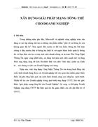 Xây dựng giải pháp mạng tổng thể cho doanh nghiệp