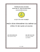 Phan tich tinh hinh tai chinh tai cong ty du lich an giang