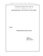 Ônhiễm không khí ở hà nội