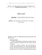 Ẩm thực Hà Nội và đề xuất về xây dựng Tour Nếm