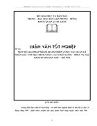 Một số giải pháp nhằm hoàn thiện công tác quản lý nhân lực với mục đích nâng cao chất lượng phục vụ tại khách sạn dân chủ hà nội