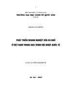 Phát triển doanh nghiệp vừa và nhỏ ở Việt Nam trong quá trình hội nhập quốc tế