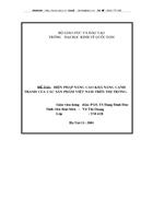 Biện pháp nâng cao khả năng cạnh tranh của các sản phẩm Việt Nam trên thị trường