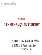 Lên men rượu từ tinh bột file ppt