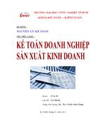 Kế toán doanh nghiệp sản xuất kinh doanh