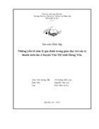 Những yếu tố tâm lý gia đình trong giáo dục trẻ em vị thành niên hư ở huyện Yên Mỹ tỉnh Hưng Yên