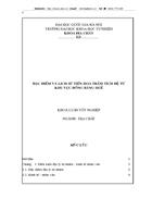 Đặc điểm và lịch sử tiến hoá trầm tích đệ tứ khu vực đồng bằng huế