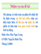 Mô phỏng và tính toán phân bố nhiệt độ trong vật thể 2 chiều