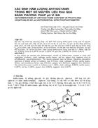 XÁC ĐỊNH HÀM LƯỢNG ANTHOCYANIN TRONG MỘT SỐ NGUYÊN LIỆU RAU QUẢ BẰNG PHƯƠNG PHÁP pH VI SAI