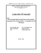 Một số giải pháp nhằm hoàn thành công tác định canh định cư ứng dụng tại Chi cục Định canh định cư và vùng kinh tế mới tỉnh Thái Nguyên