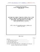 Đánh giá thực trạng công tác cấp giấy chứng nhận quyền sử dụng đất phường hoàng văn thụ thành phố bắc giang