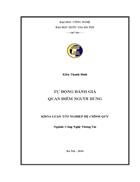 Tự động đánh giá quan điểm người dùng