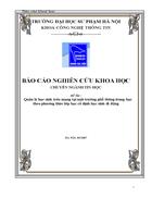 Quản lý học sinh trên mạng tại một trường phổ thông trung học theo phương thức lớp học cố định học sinh di động