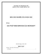 Giải pháp web services của microsoft