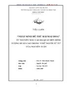 Nhất sinh đê thủ bái mai hoa Từ nguyên mẫu Cao Bá Quát tới hình tượng Huấn Cao trong Chữ người tử tù của Nguyễn Tuân