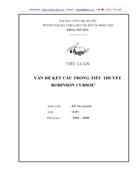 Vấn đề kết cấu trong tiểu thuyết robinson cursoe