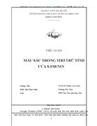 Màu sắc trong thơ trữ tình của s esenin