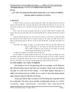 Các yếu tố ảnh hưởng đến nồng độ các chất ô nhiễm trong khí xả động cơ xăng