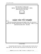 Một số giải pháp nhằm hoàn thiện công tác quản lý nhân lực với mục đích nâng cao chất lượng phục vụ tại khách sạn dân chủ hà nội