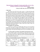 Đánh giá hiệu quả sử dụng đất và hướng chuyển đổi cơ cấu cây trồng phù hợp với đất đai của vùng núi tỉnh Bắc Giang