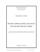 Phương tr inh đư ờng lô i chung đê gia i m ột phương tri nh