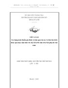 Các dạng mâu thuẫn gia đình và hâu quả của sự ly hôn tìm hiểu được qua mục tâm tình với chị THANH tâm trên báo phụ nữ việt nam