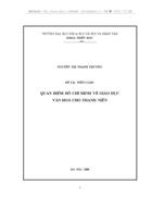 Quan điểm hồ chí minh về giáo dục văn hoá cho thanh niên