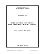 Kiểu đa thức của môđun trên vành noether địa phương