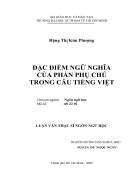 Dac diem ngu nghia cua phan phu chu trong cau tieng Viet