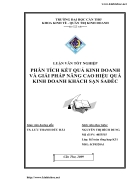 Phân tích kết quả kinh doanh và giải pháp nâng cao hiệu quả kinh doanh khách sạn sađéc