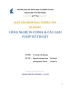 Công nghệ w cdma các giải pháp kĩ thuật