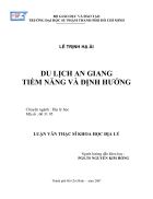 Du lịch An Giang tiềm năng và định hướng