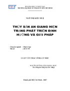 Thủy sản An Giang hiện trạng phát triển định hướng và giải pháp