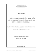 Vận dụng phương pháp đàm thoại phát hiện dạy học chương phép dời hình và phép đồng dạng trong mặt phẳng