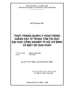 Thuc trang quan ly hoat dong giang day o trung tam tin hoc Dai hoc cong nghiep TP Ho Chi Minh va mot so giai phap