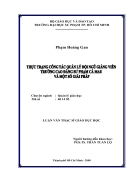 Thực trạng quản lý đội ngũ giảng viên trường Cao đẳng sư phạm Cà Mau và một số giải pháp