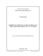 Nghiên cứu một số vấn đề về động lực học chất rắn trong xử lý va chạm